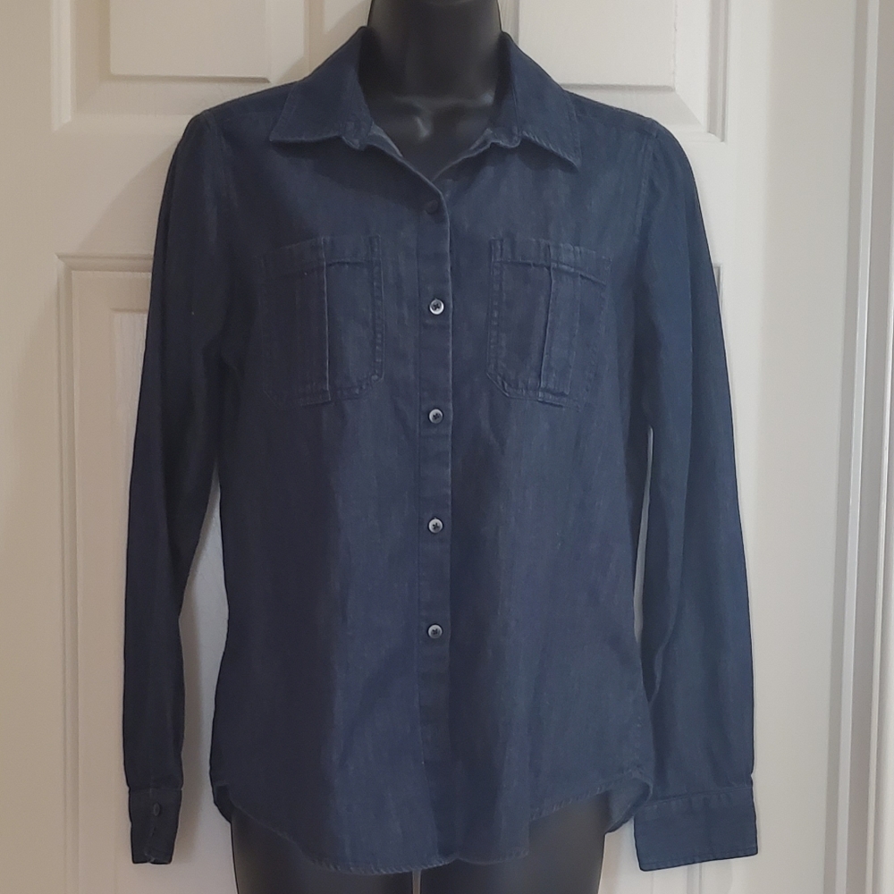 Express Denim Button Down Shirt